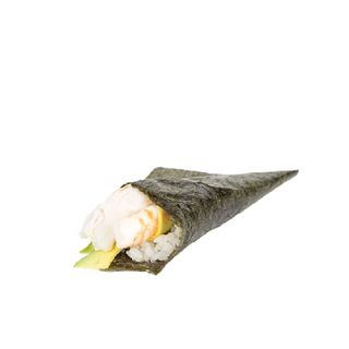Cornet temaki crevettes avocat