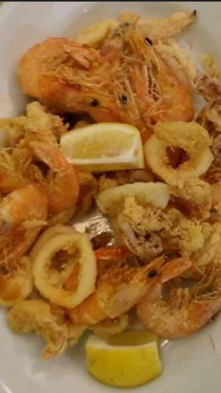 Frittura di calamari e gamberi