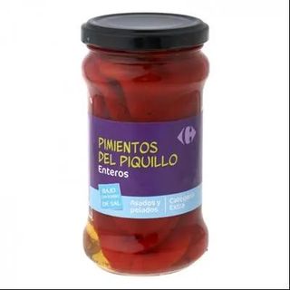 Pimientos del Piquillo Enteros Bajo Sal Carrefour 225 Gr.