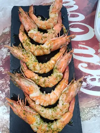 Tabla De Langostinos Al Ajillo (7 Uds.)