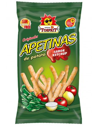 Apetinas ketchup (90 grs) Tosfrit (pajitas)