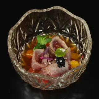 44. Carpaccio Fire Maguro