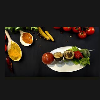 Овощной шашлык