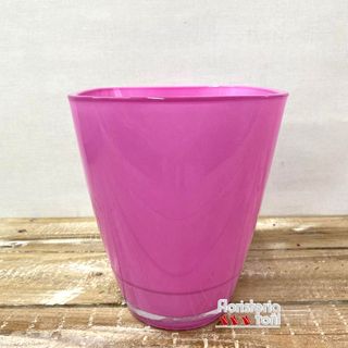 Macetero Rosa De Cristal Para Orquídeas o Bromelias