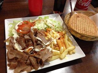 Plato Kebab Con Todo