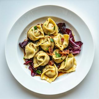 Tortellini speck e radicchio