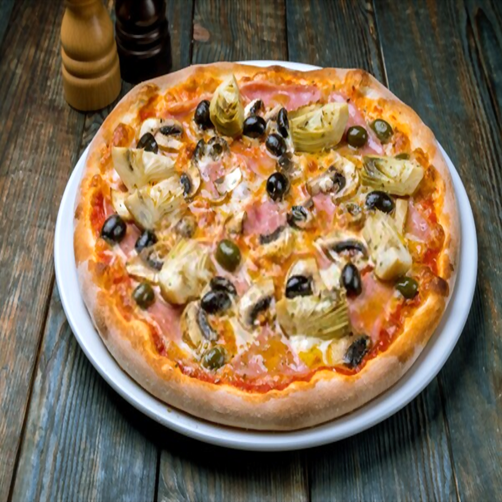 Pizza cuatro estaciones (for one)