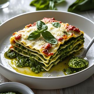 Lasagna al pesto
