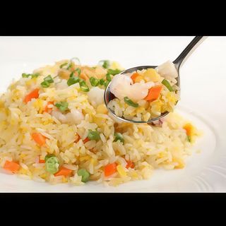 Arroz gambas y surimi