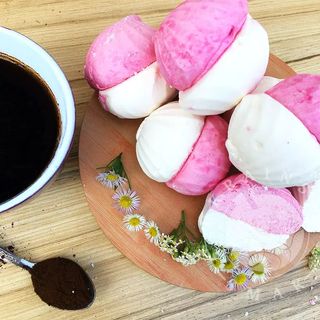 Zefir biało-różowy 500g