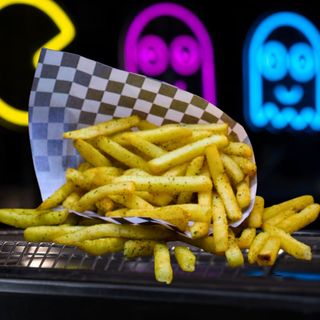 French fries Con sazon