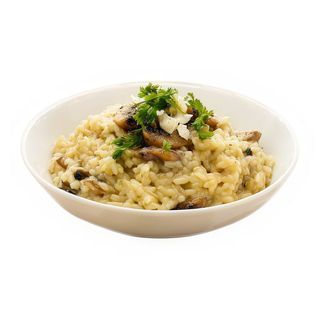 Risotto con queso y setas