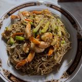 Fideos Chinos Con Gambas