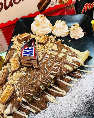 Crêpe Nutella Snickers