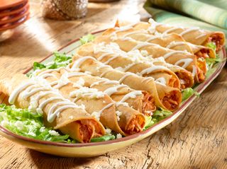 Flautas de pollo