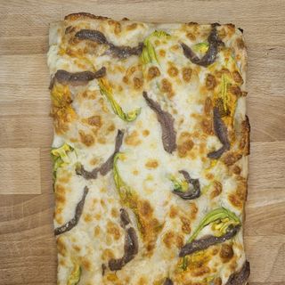 Fiori e alici  teglia 1/4 per una persona