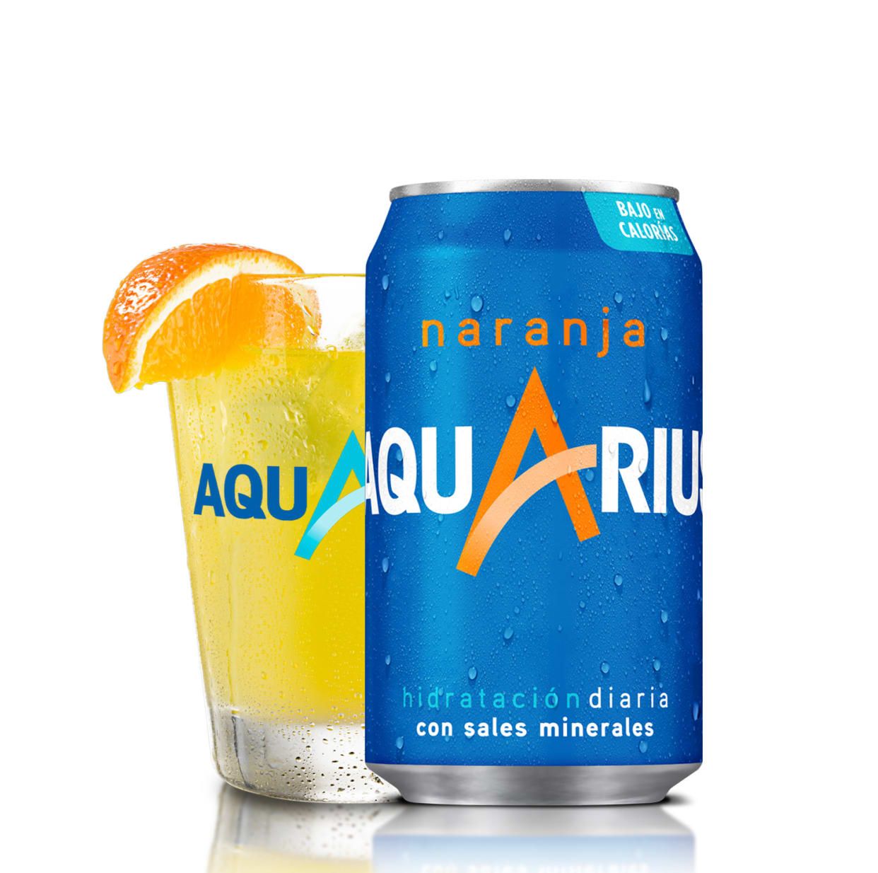 Aquarius Naranja lata 330ml.
