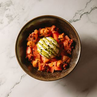 Insalta de Pomodoro, Burrata e Pesto