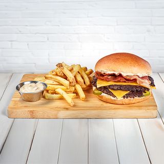 THE PERFECT DOUBLE BURGER 