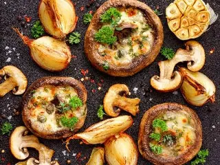Запечени гъбки с кашкавал (250г)