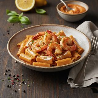 Prawn bisque pasta