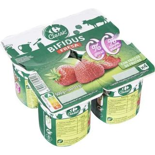 Bifidus 00% C/ Fresa Carrefour 4 X125 Gr.