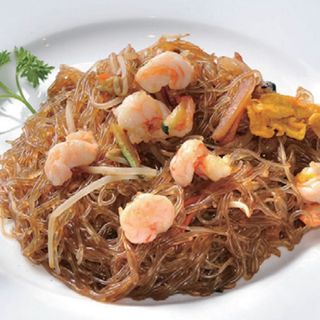 103.Spaghetti di soia frutti di mare e verdure海鲜粉丝