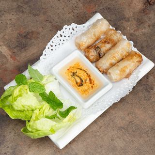 Rollitos De Gambas Y Verduras