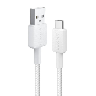 Anker 322 USB-A to USB-C Cable (6ft Braided) White