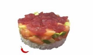 144.Tartar Salmón Atún Y Aguacate