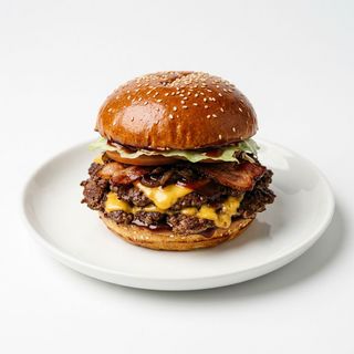 Smash burger americano con bacon