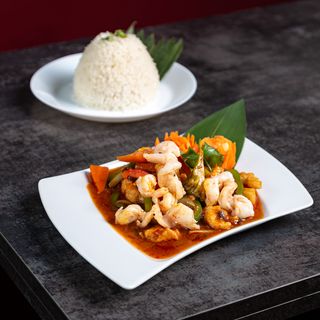 Smażone krewetki po syczuańsku