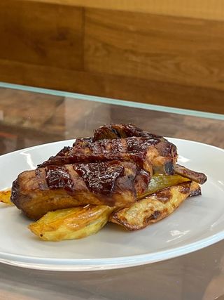 Costine di maiale glassate alla BBQ
