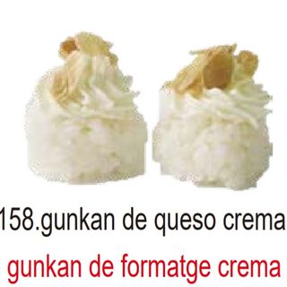 158.gunkan de queso crema