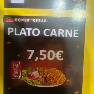 Menú Plato De Carne