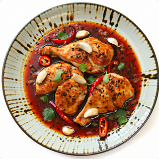 Pollo con ajo y chilli /  Garlic chilli chicken