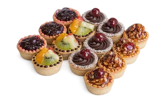 Cutie de mini tarte asortate -  500g