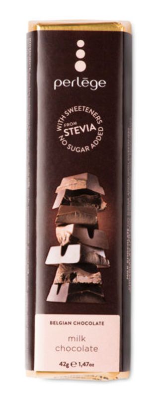 Perlége млечен шоколад без захар (42г)
