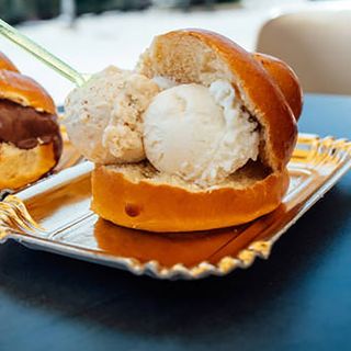 Brioche con gelato