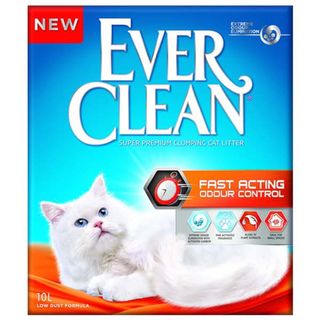 EVER CLEAN Fast Acting grudvajući mineralni posip za mačke, s mirisom, 10L (KOD EVFAAC1000)