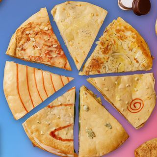 Pizza Rellena completa (8 Porciones)