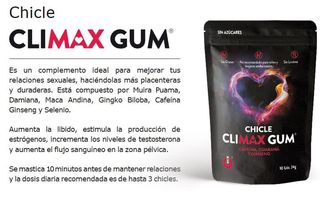 chicles climax afrodisiacos 