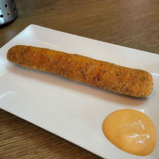 Salchicha frankfurt gigante empanada