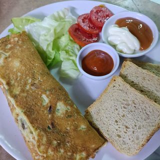 Omelette végétarienne 