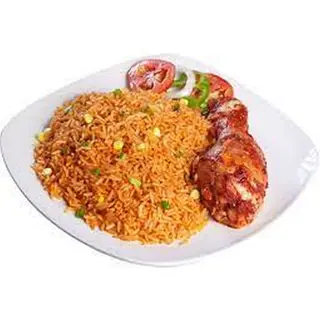 JOLLOF RICE X  BEEF  X EGG X PLANTAIN