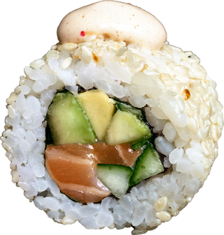 Рол Каліфорнія з лососем в кунжуті (8шт/212г)