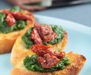Bruschetta pesto di pistacchio