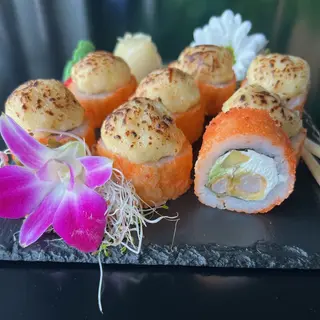 Zapiekany roll Ebi (8 sztuk)