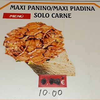 Menù maxi panino solo carne