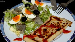 Crêpe Tunisienne  Œuf Fromage